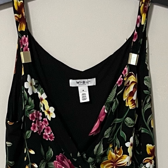 White House Black Market Black Floral Maxi Dress - Picture 4 of 16